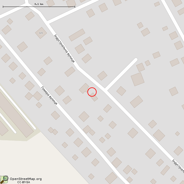 Карта где находится Заброшенный дом (Кривой Рог) в крупном масштабе