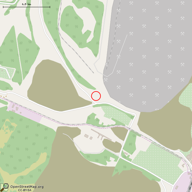 Карта где находится Руины вентиляционной шахты (Кривой Рог) в среднем масштабе