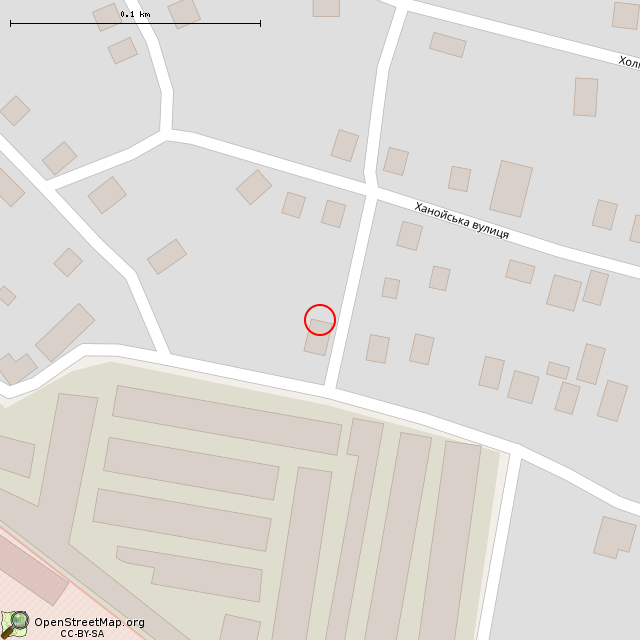 Карта где находится Заброшенный дом (Кривой Рог) в крупном масштабе