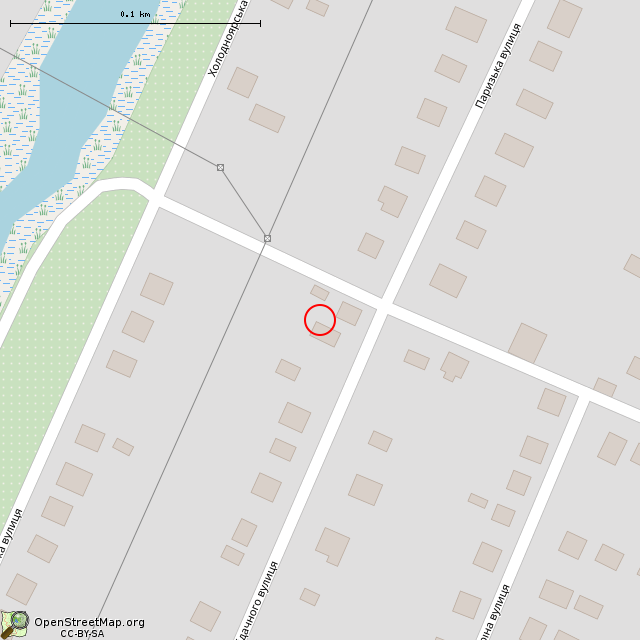 Карта где находится Заброшенный дом (Кривой Рог) в крупном масштабе