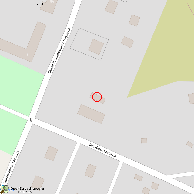 Карта где находится Заброшенные технические помещения (Кривой Рог)      | заброшенный, неиспользуемый объект в крупном масштабе