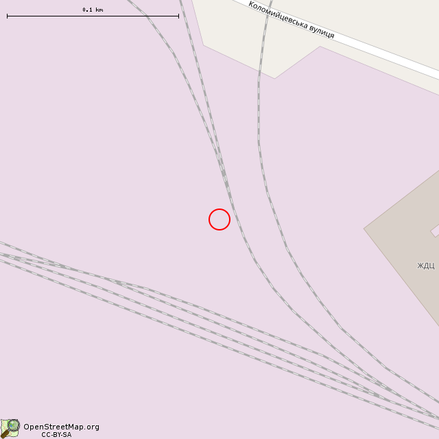 Карта где находится Бывший пост ЭЦ (Кривой Рог) в крупном масштабе