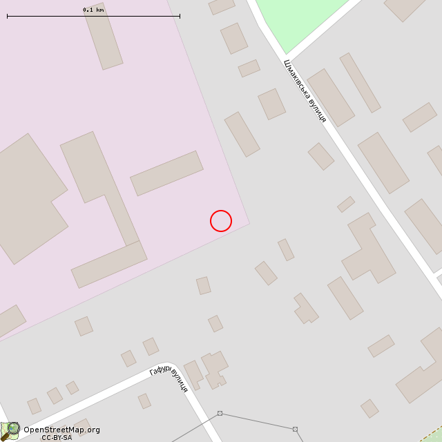 Карта где находится Руины сооружения (Кривой Рог) в крупном масштабе