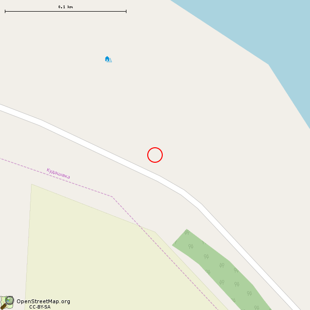 Карта где находится Бывший спальный корпус в крупном масштабе