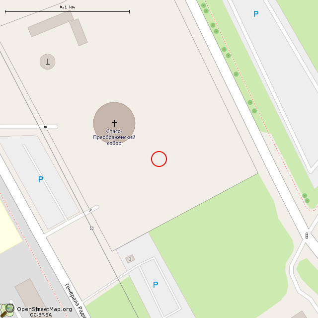 Карта где находится Крест в честь жертв Голодомора и политических репрессий (Кривой Рог) в крупном масштабе