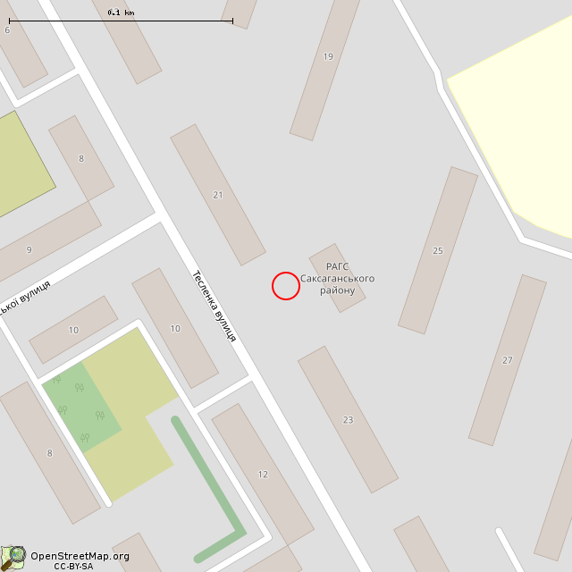 Карта где находится Скульптура «Обручальные кольца» (Кривой Рог) в крупном масштабе