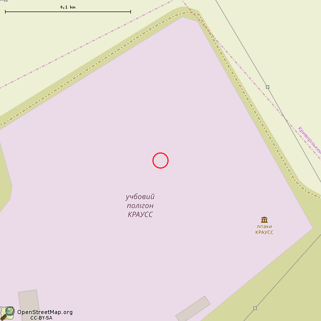 Карта где находится Самолёт Ан-26 (Кривой Рог) в крупном масштабе