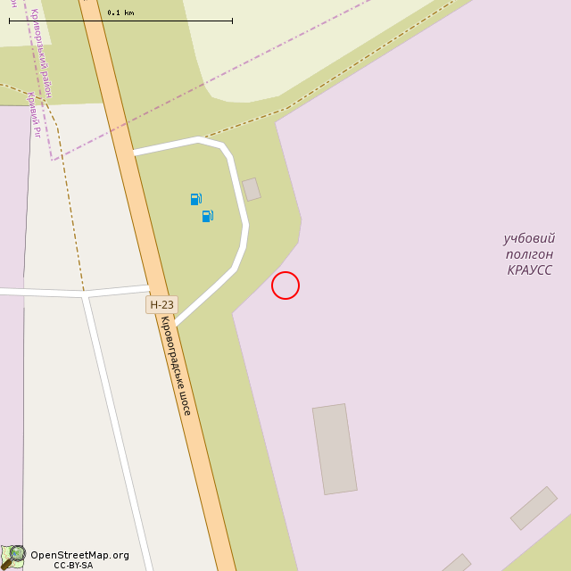 Карта где находится Вертолёт Ми-8 № СССР-11066 (Кривой Рог) в крупном масштабе