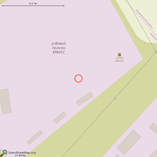 Карта где находится Самолёт Як-40 № СССР-87766 (Кривой Рог) в крупном масштабе