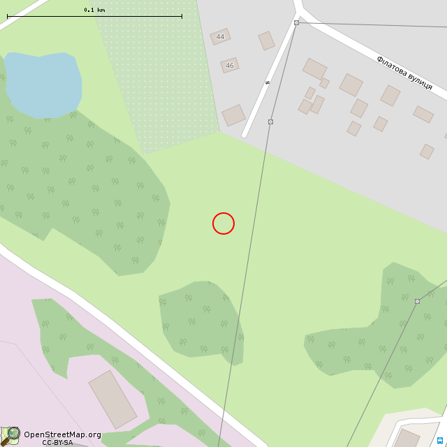 Карта где находится Заброшенные теплицы (Кривой Рог) в крупном масштабе