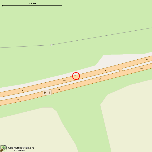 Карта где находится Бывший железнодорожный путепровод в крупном масштабе