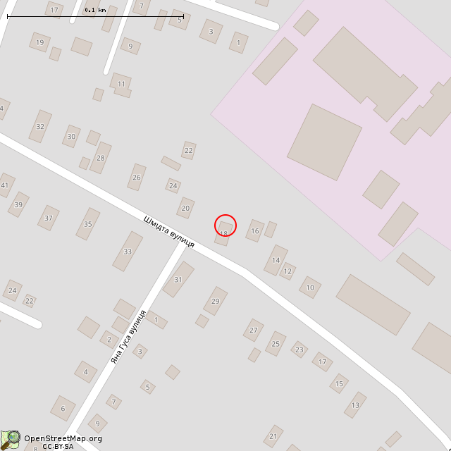 Карта где находится Заброшенный дом (Кривой Рог) в крупном масштабе