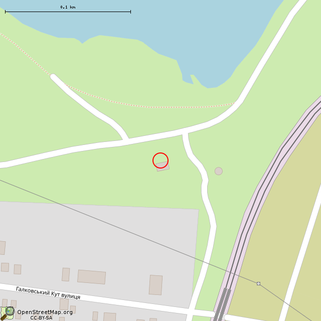 Карта где находится Заброшенное здание (Кривой Рог) в крупном масштабе