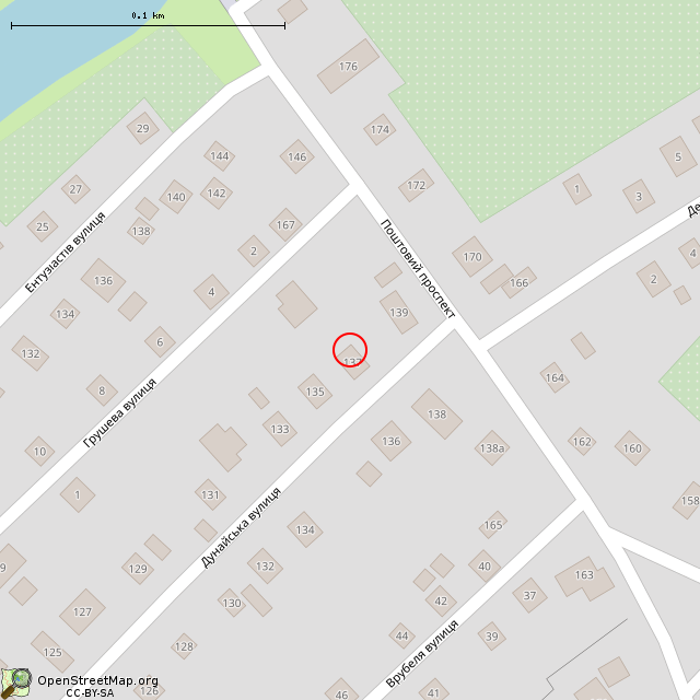 Карта где находится Заброшенный дом (Кривой Рог) в крупном масштабе