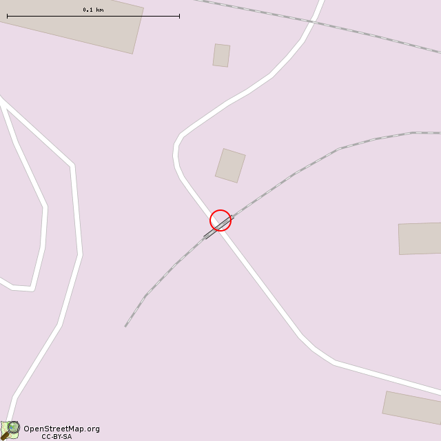 Карта где находится Бывший железнодорожный путепровод (Кривой Рог) в крупном масштабе