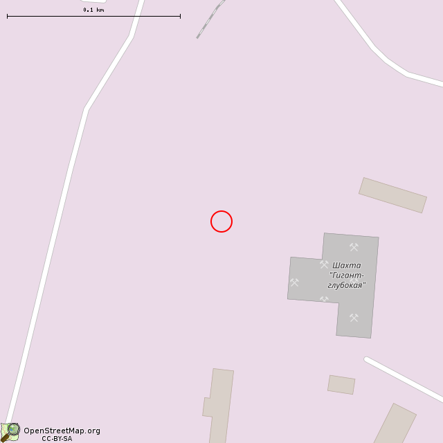 Карта где находится Заброшеное здание (Кривой Рог) в крупном масштабе