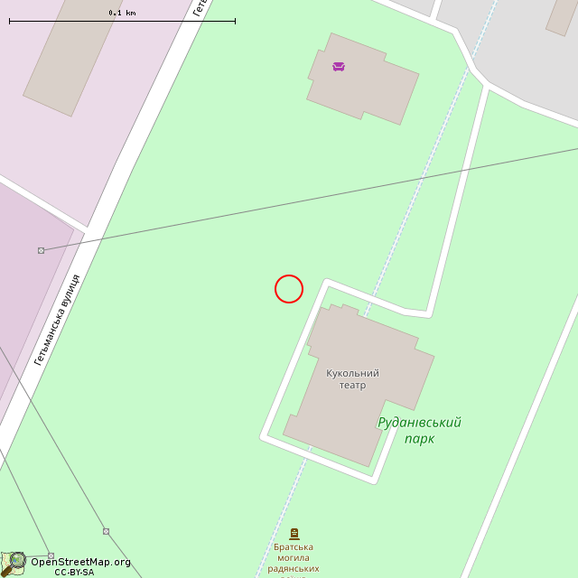 Карта где находится Скульптура лётчика (Кривой Рог) в крупном масштабе