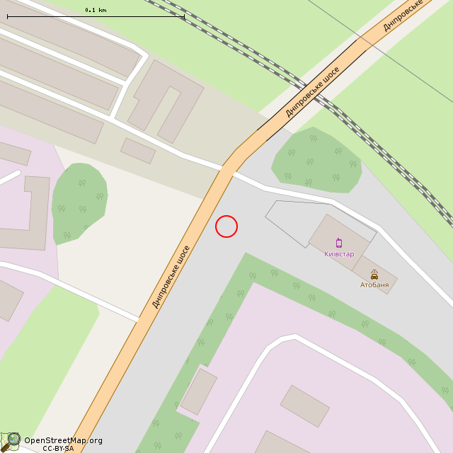 Карта где находится Бывший переездной пост (Кривой Рог) в крупном масштабе