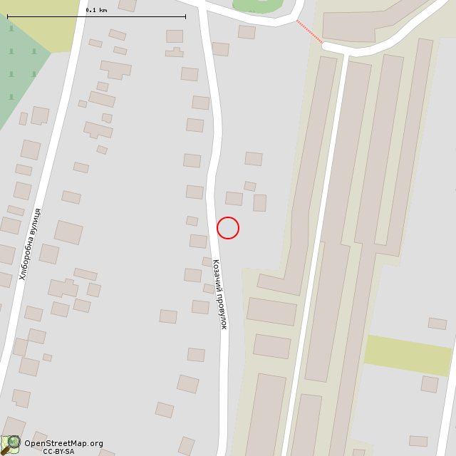 Карта где находится Заброшенный дом (Кривой Рог) в крупном масштабе