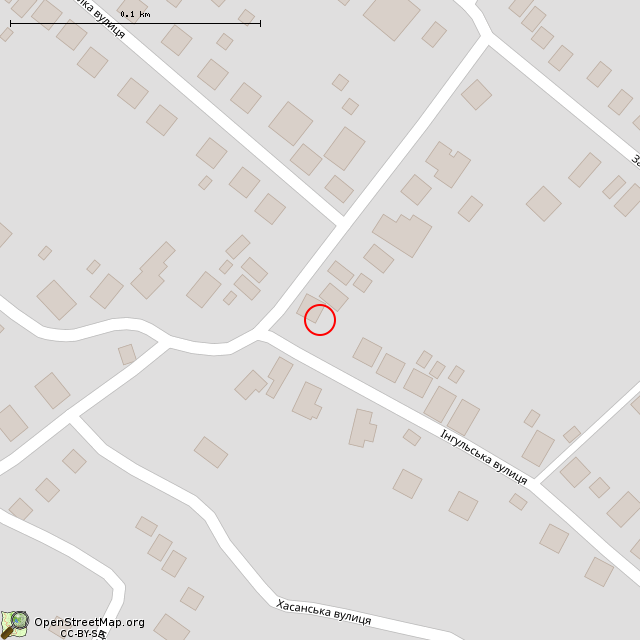 Карта где находится Заброшенный дом (Кривой Рог) в крупном масштабе