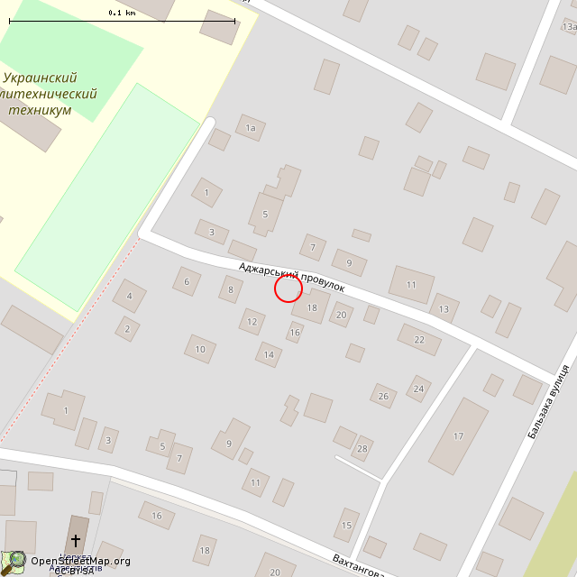 Карта где находится Заброшенный дом (Кривой Рог) в крупном масштабе