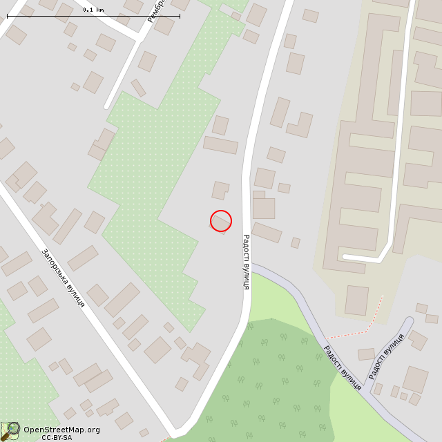 Карта где находится Заброшенный дом (Кривой Рог)      | заброшенный, неиспользуемый объект в крупном масштабе