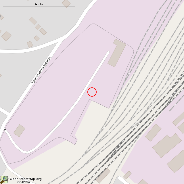 Карта где находится Заброшенное здание (Кривой Рог) в крупном масштабе