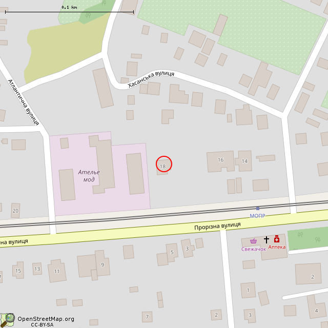 Карта где находится Заброшенный дом (Кривой Рог) в крупном масштабе