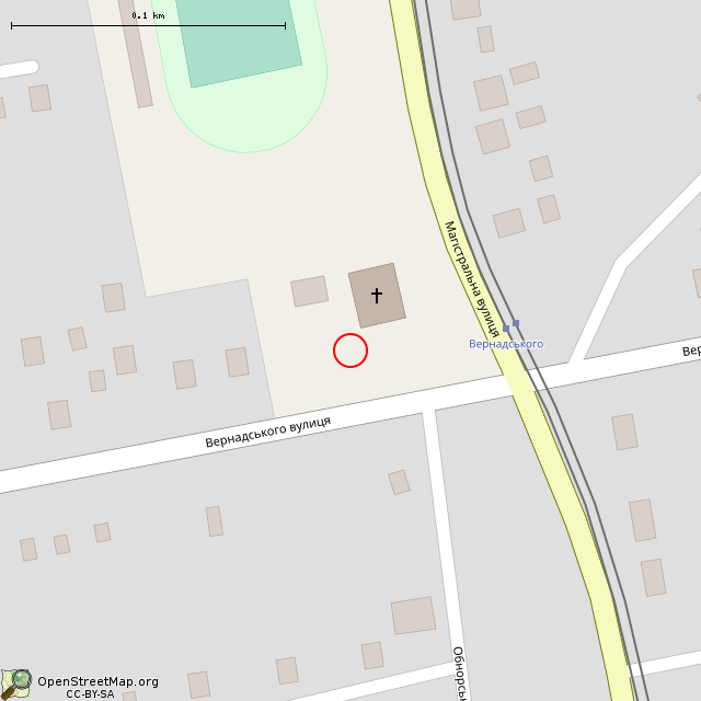 Карта где находится Скульптура Девы Марии (Кривой Рог) в крупном масштабе