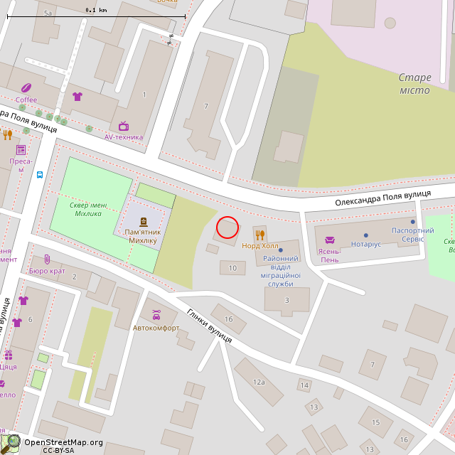 Карта где находится Дом свадебных церемоний Wedding House (Кривой Рог) в крупном масштабе