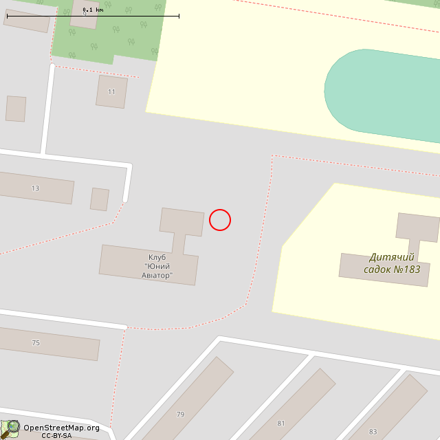 Карта где находится Самолёт СУ-15 (Кривой Рог) в крупном масштабе