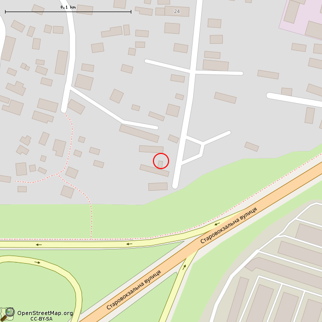 Карта где находится Заброшенный дом (Кривой Рог)      | заброшенный, неиспользуемый объект в крупном масштабе