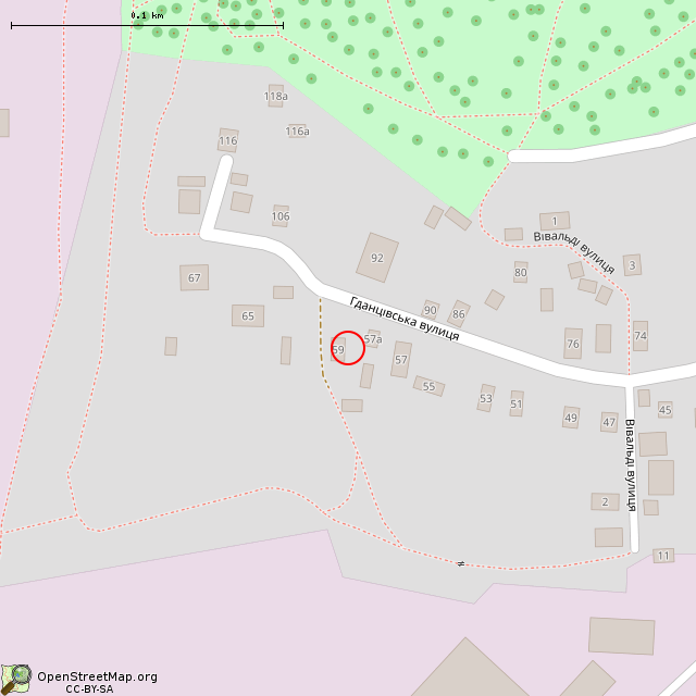 Карта где находится Заброшенный дом (Кривой Рог) в крупном масштабе