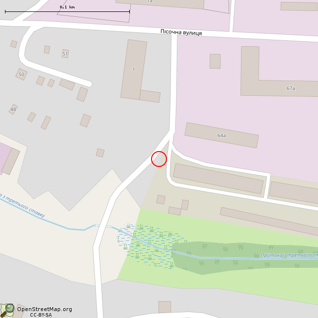 Карта где находится Заброшенный объект (Кривой Рог) в крупном масштабе