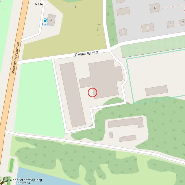 Карта где находится Бывший УПК (Кривой Рог) в крупном масштабе