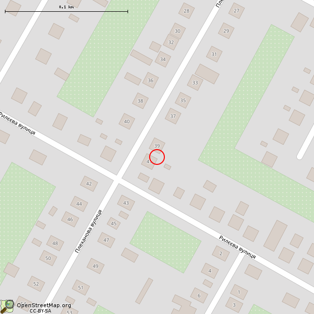 Карта где находится Заброшенный дом (Кривой Рог) в крупном масштабе