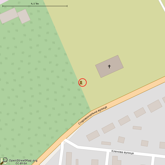 Карта где находится Обелиск (Кривой Рог) в крупном масштабе