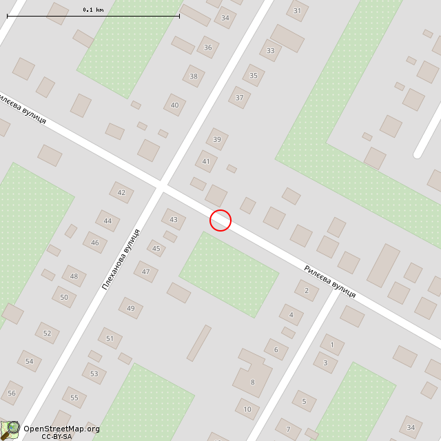 Карта где находится Старый фонарный столб (Кривой Рог) в крупном масштабе