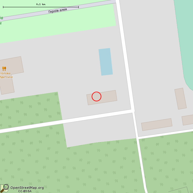 Карта где находится Бывшая котельная (Кривой Рог) в крупном масштабе