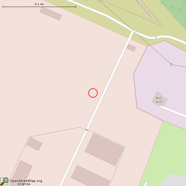 Карта где находится Заброшенное здание (Кривой Рог) в крупном масштабе