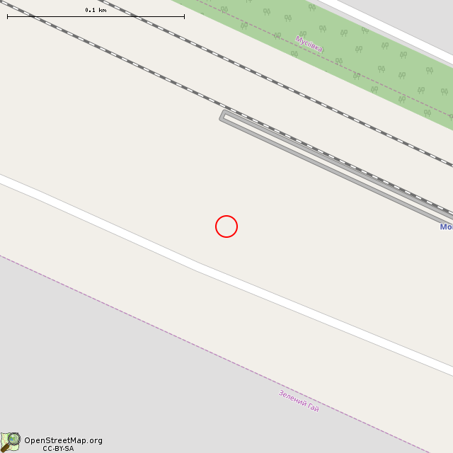 Карта где находится Водонапорная башня в крупном масштабе