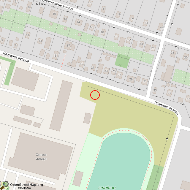 Карта где находится Бывший туалет (Кривой Рог) в крупном масштабе