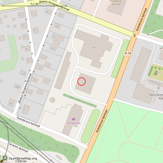 Карта где находится Горный цех № 2 ПАО «Кривбассвзрывпром» (Кривой Рог) в крупном масштабе