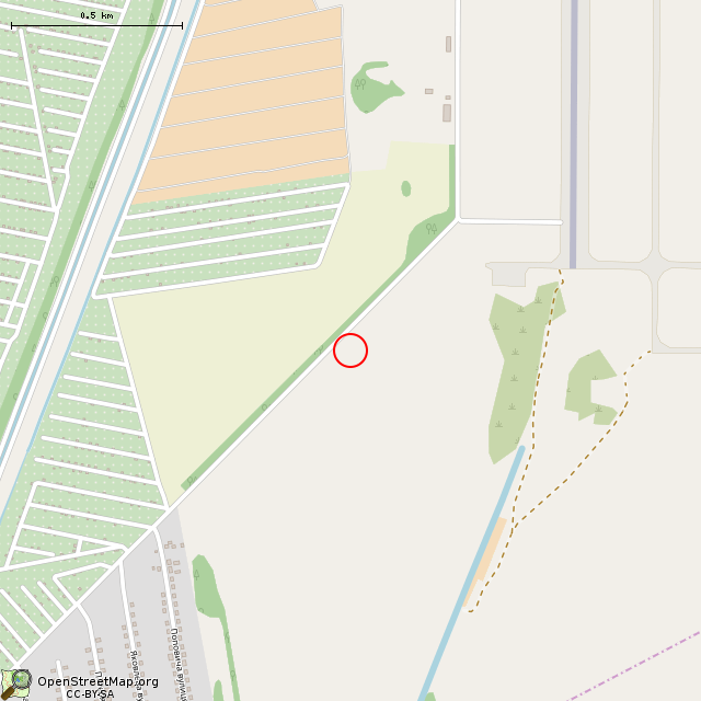 Карта где находится Разрушенное здание (Кривой Рог)      | развалины, руины, заброшенный, неиспользуемый объект, опасное место в среднем масштабе