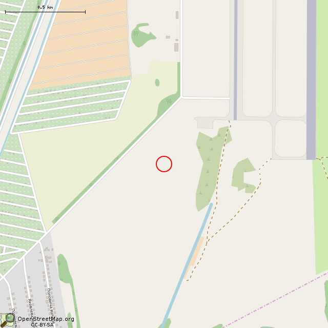 Карта где находится Заброшенные подземные топливные резервуары (Кривой Рог) в среднем масштабе