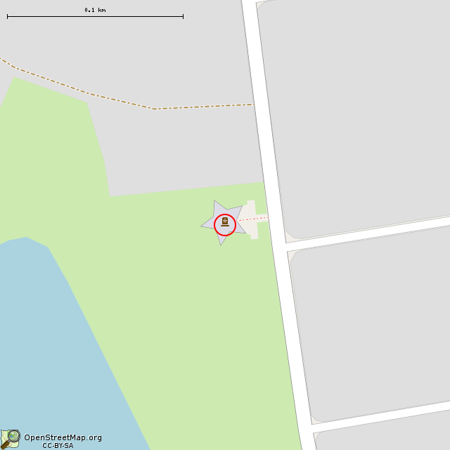 Карта где находится Военный мемориал (Зелёная Балка) в крупном масштабе