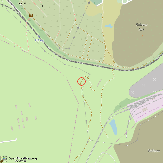 Карта где находится Недостроенный путепровод     | заброшенный, неиспользуемый объект в среднем масштабе