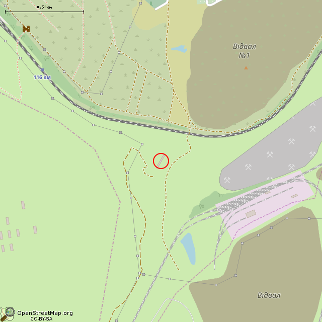 Карта где находится Недостроенная подстанция в среднем масштабе