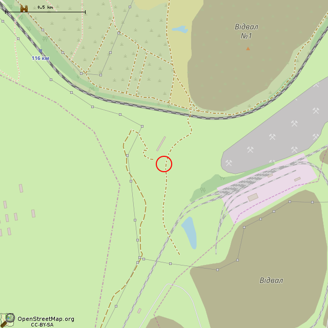 Карта где находится Недостроенный тоннель в среднем масштабе