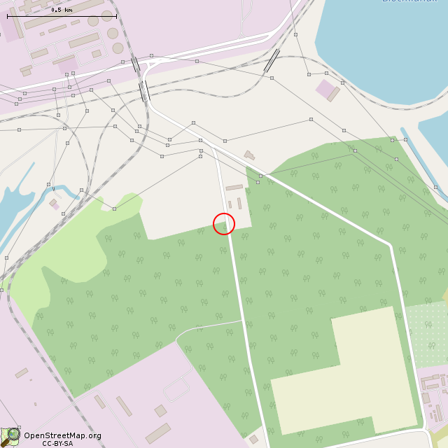 Карта где находится Остановочный павильон (Кривой Рог) в среднем масштабе